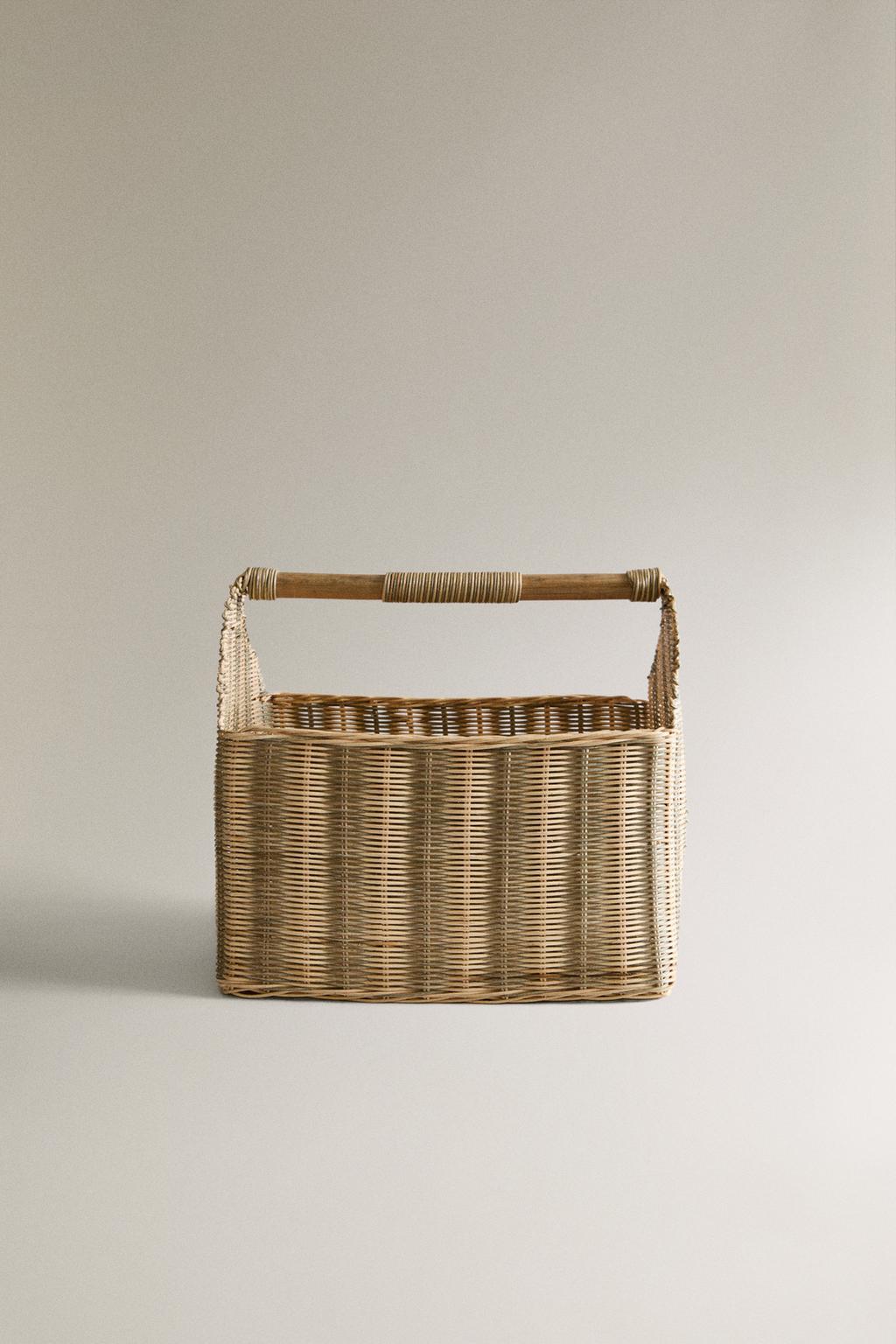 Детская полосатая домашняя корзина