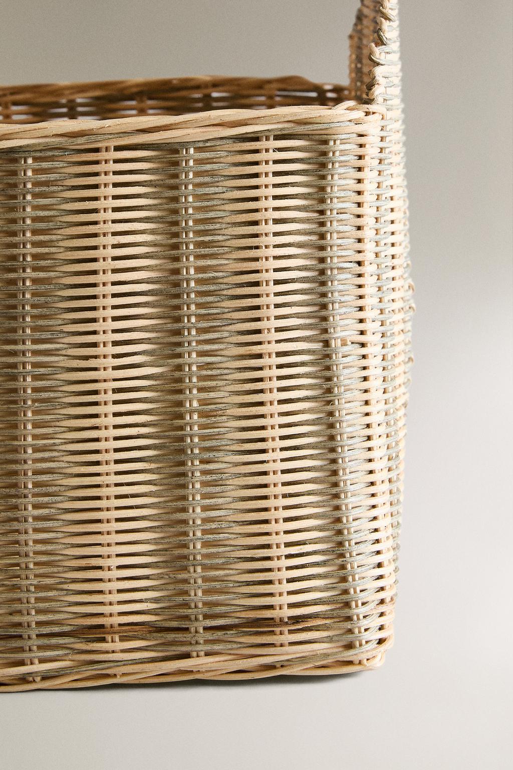 Детская полосатая домашняя корзина