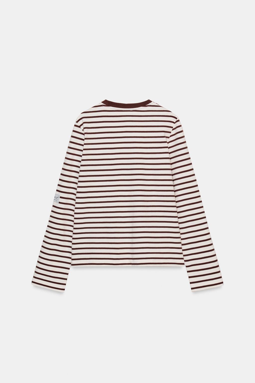 ФУТБОЛКА В ПОЛОСКУ С ВЫШИВКОЙ