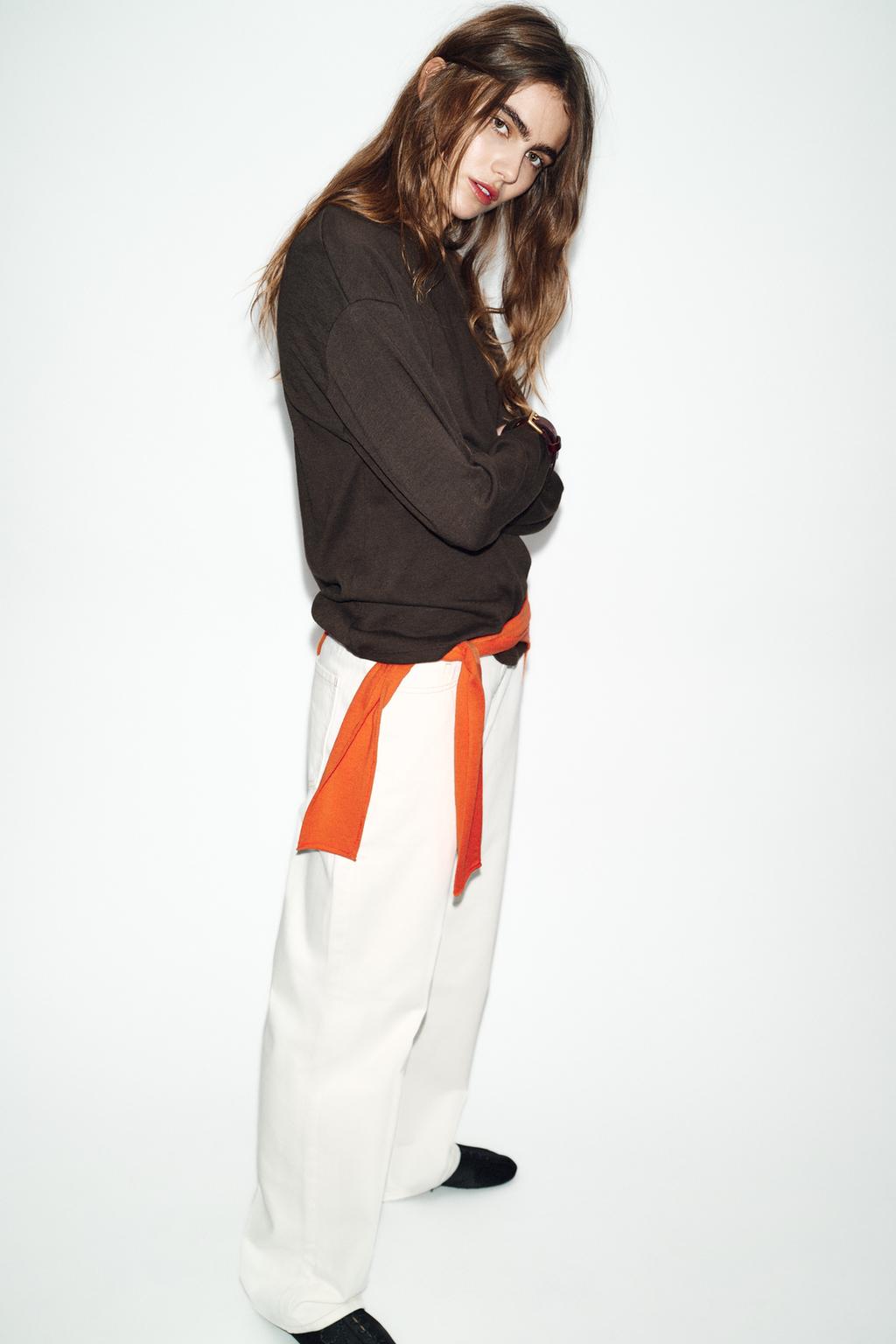 ФУТБОЛКА В СТИЛЕ РУСТИК С ДЛИННЫМИ РУКАВАМИ