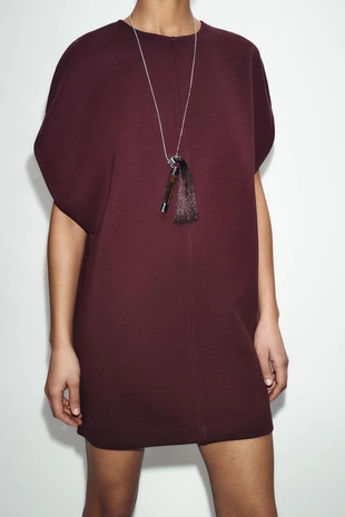 Короткое платье из интерлока- Заказать в России