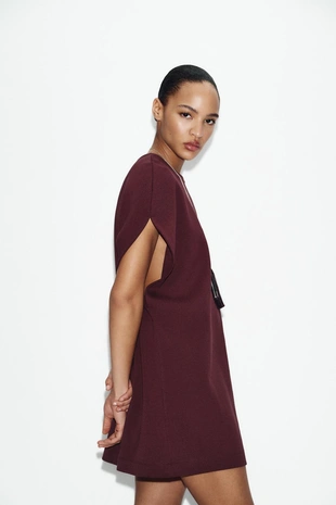 Короткое платье из интерлока- Заказать в России