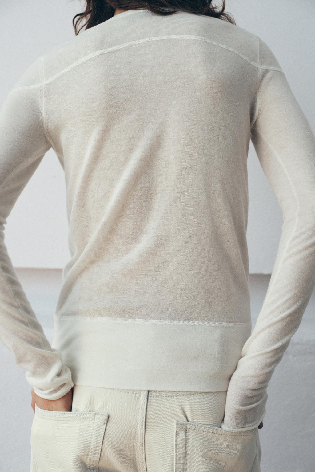 ТОНКИЙ СВИТЕР ИЗ СМЕСОВОЙ ШЕРСТИ