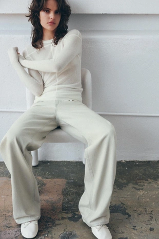 Тонкий свитер из смесовой шерсти- Заказать в России