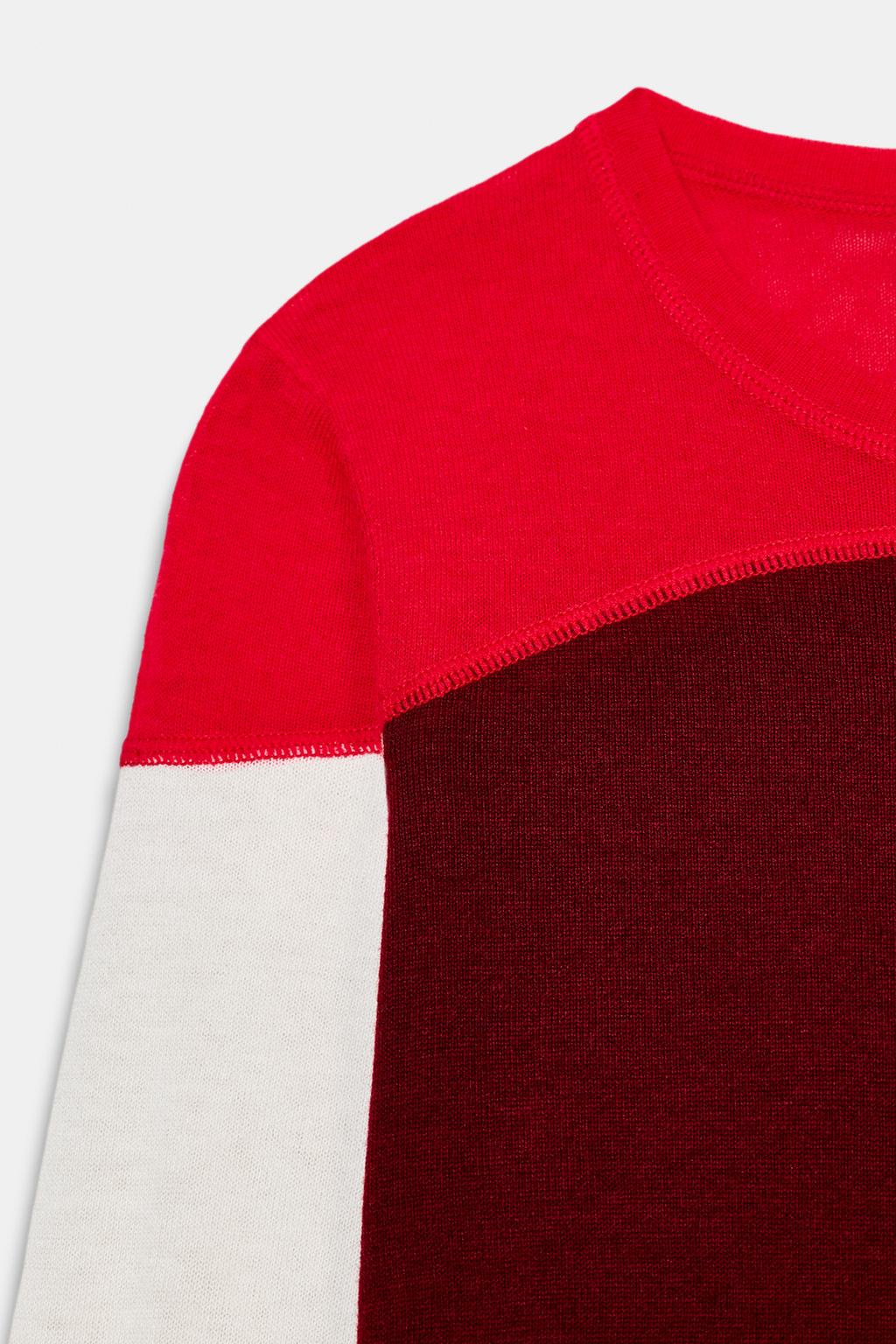 СВИТЕР ИЗ ТОНКОЙ СМЕСОВОЙ ШЕРСТИ