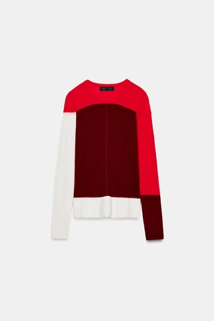 Свитер из тонкой смесовой шерсти- Заказать в России