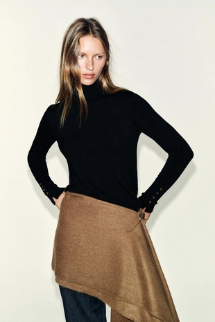 Базовый однотонный свитер- Заказать в России