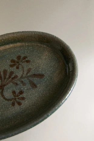 Мыльница для ванной комнаты ZARA с цветочным узором из керамики- Заказать в России