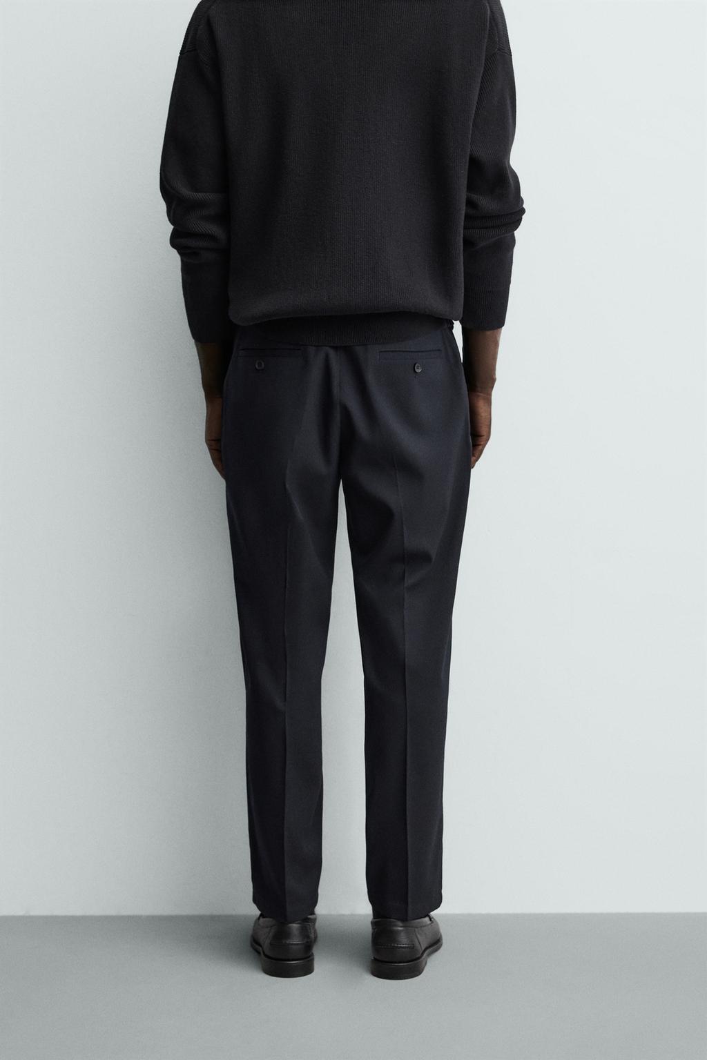 БРЮКИ REGULAR FIT ИЗ СМЕСОВОЙ ШЕРСТИ NON IRON