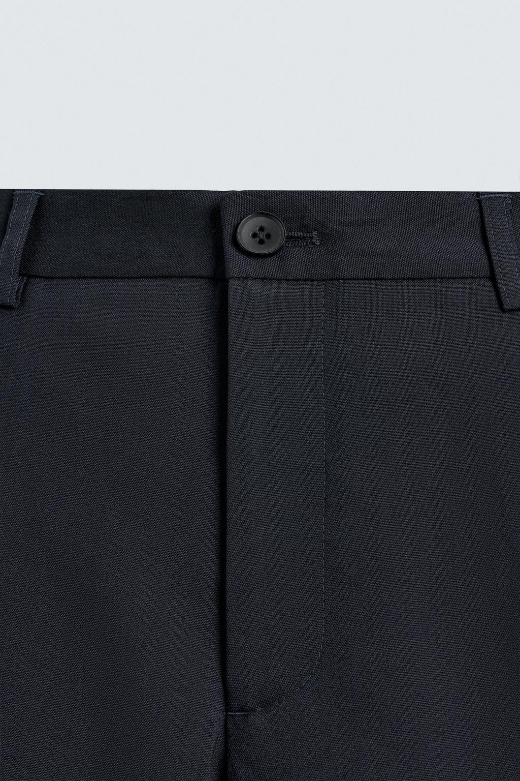 БРЮКИ REGULAR FIT ИЗ СМЕСОВОЙ ШЕРСТИ NON IRON