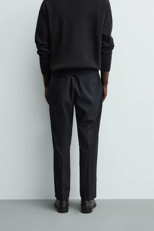Брюки REGULAR FIT из смесовой шерсти NON IRON