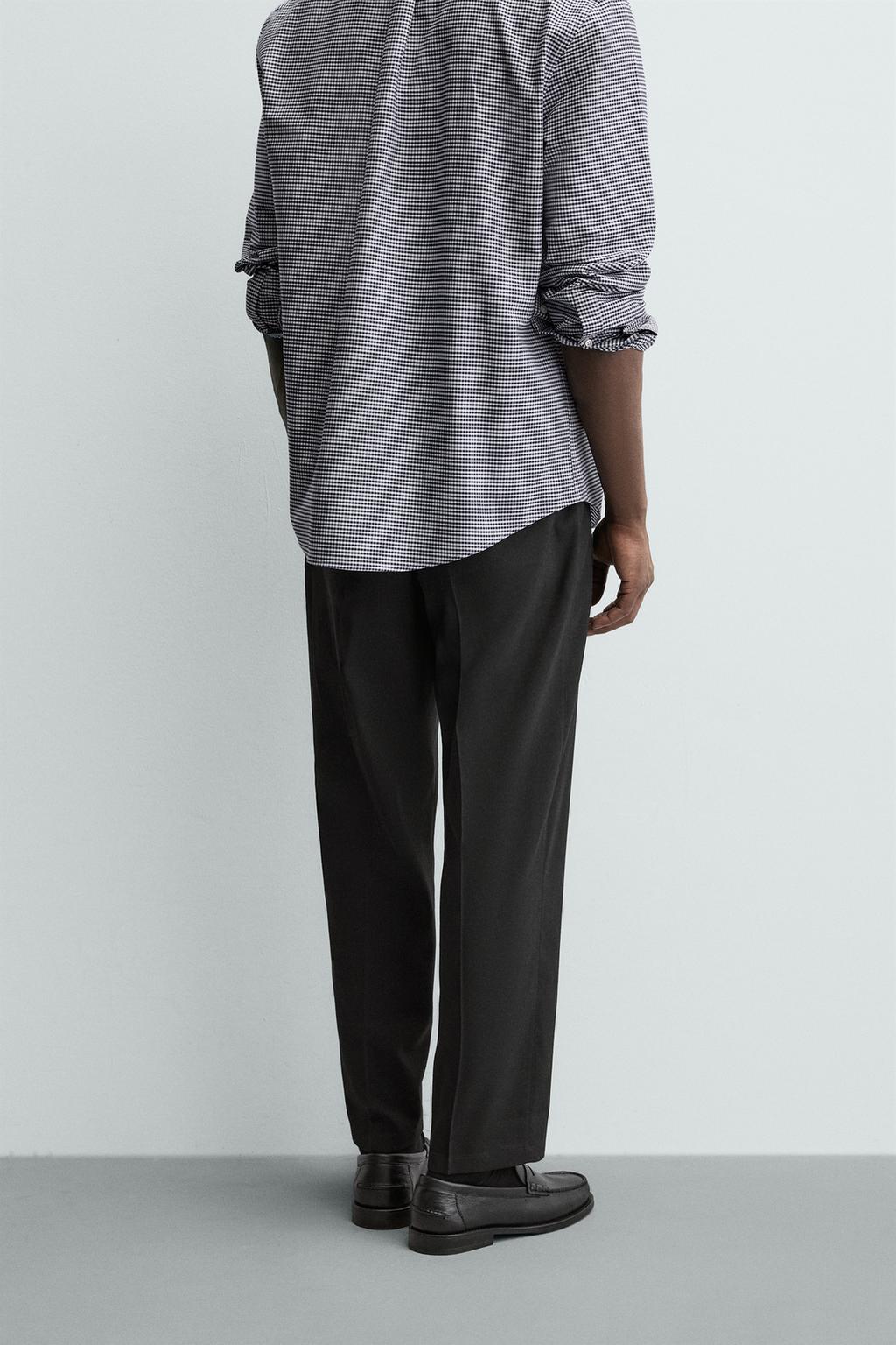 БРЮКИ REGULAR FIT ИЗ СМЕСОВОЙ ШЕРСТИ NON IRON