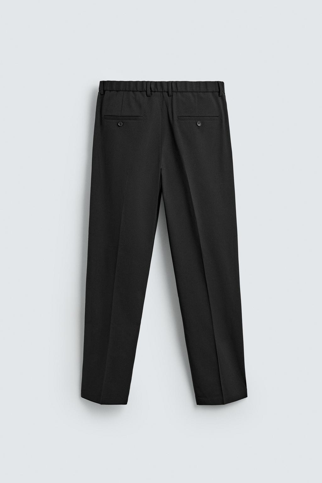 БРЮКИ REGULAR FIT ИЗ СМЕСОВОЙ ШЕРСТИ NON IRON