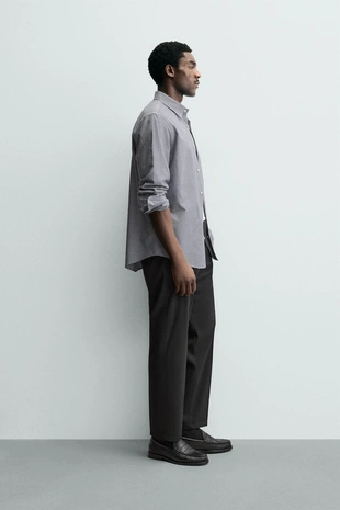 Брюки REGULAR FIT из смесовой шерсти NON IRON- Заказать в России