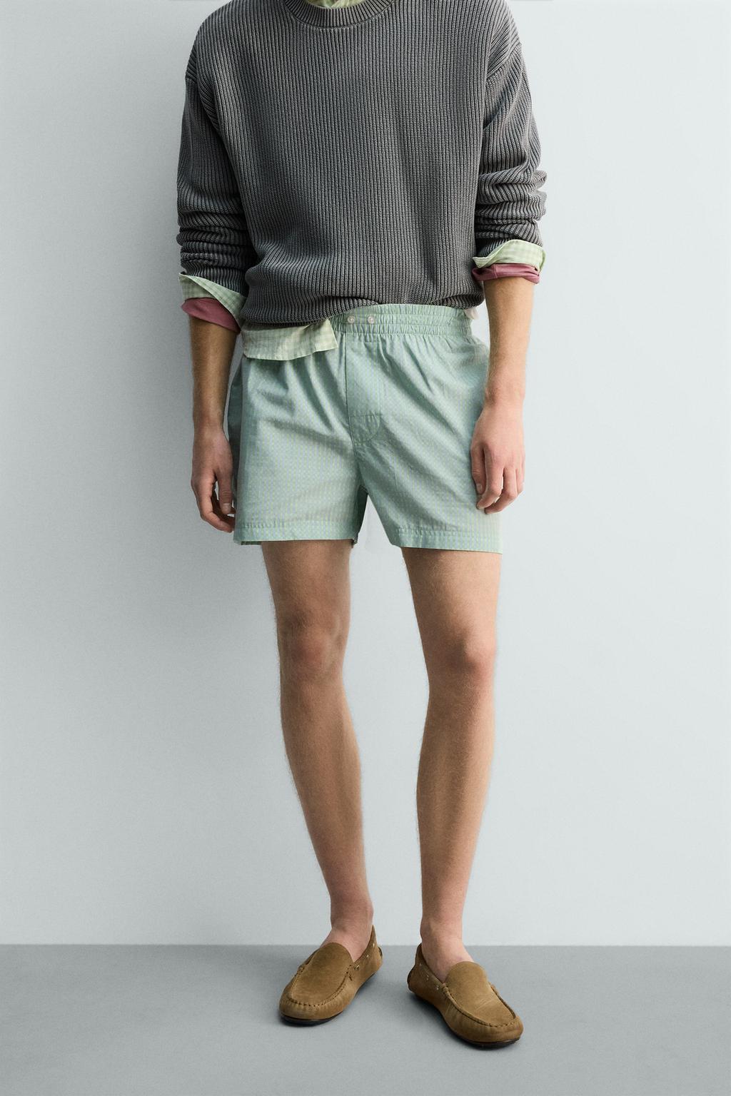 НАБОР ИЗ ДВУХ КОМБИНИРОВАННЫХ ТРУСОВ-БОКСЕРОВ ИЗ ПОПЛИНА - LIMITED EDITION