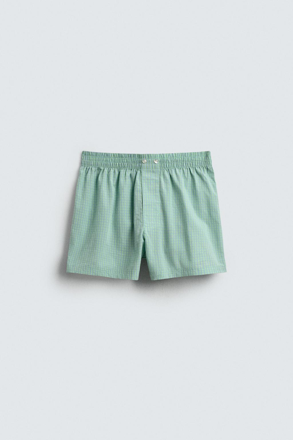 НАБОР ИЗ ДВУХ КОМБИНИРОВАННЫХ ТРУСОВ-БОКСЕРОВ ИЗ ПОПЛИНА - LIMITED EDITION