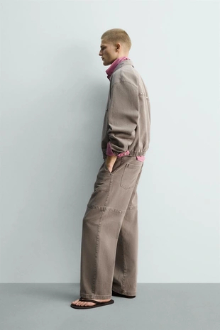 Брюки RELAXED FIT с заклепками LIMITED EDITION- Заказать в России