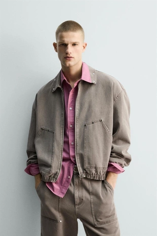 Куртка LIMITED EDITION RELAXED FIT с заклепками- Заказать в России