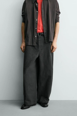 Брюки RELAXED FIT с измененной линией шва- Заказать в России