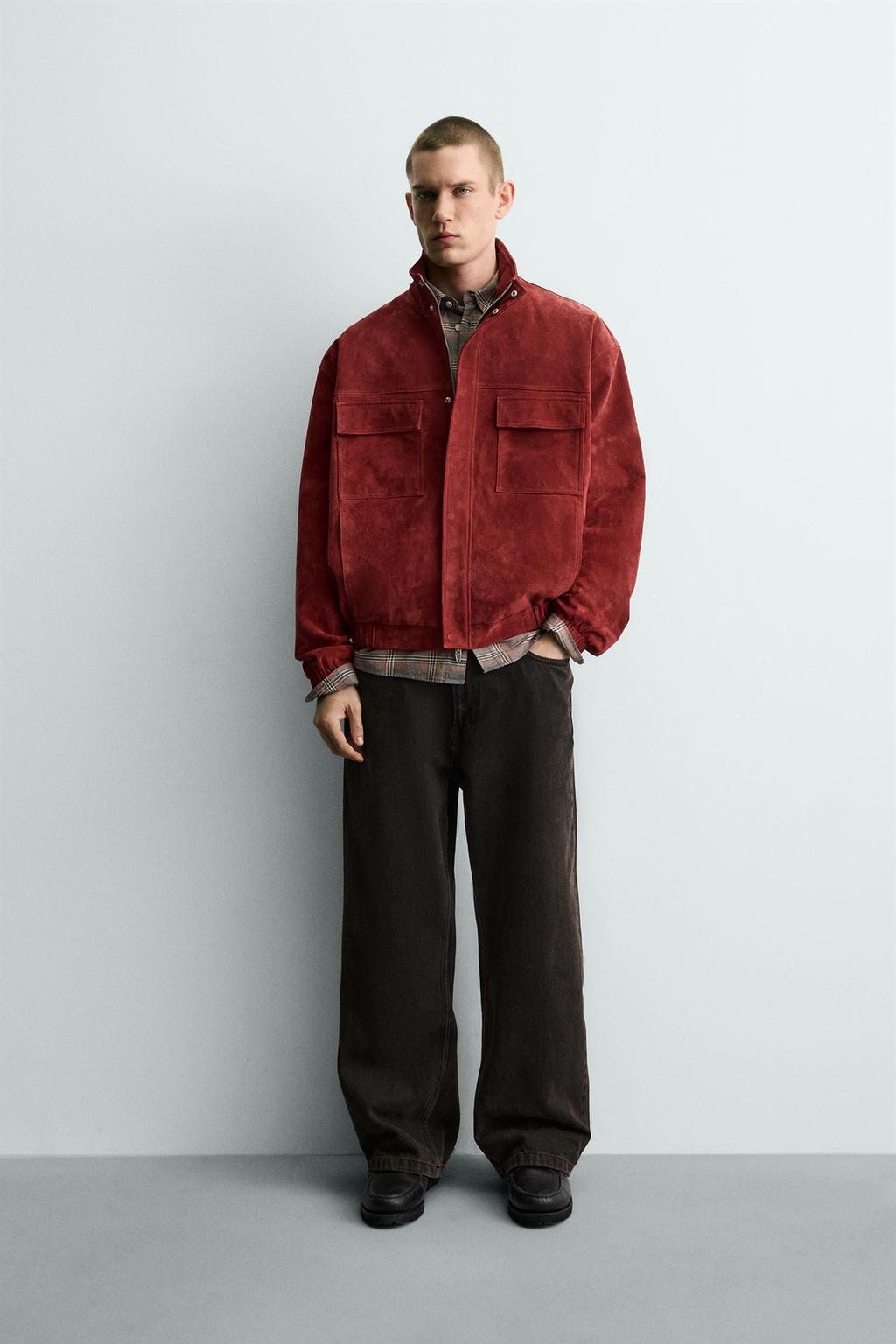 КОЖАНАЯ КУРТКА СВОБОДНОГО КРОЯ