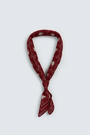 Бандана с принтом сердечек- Заказать в России