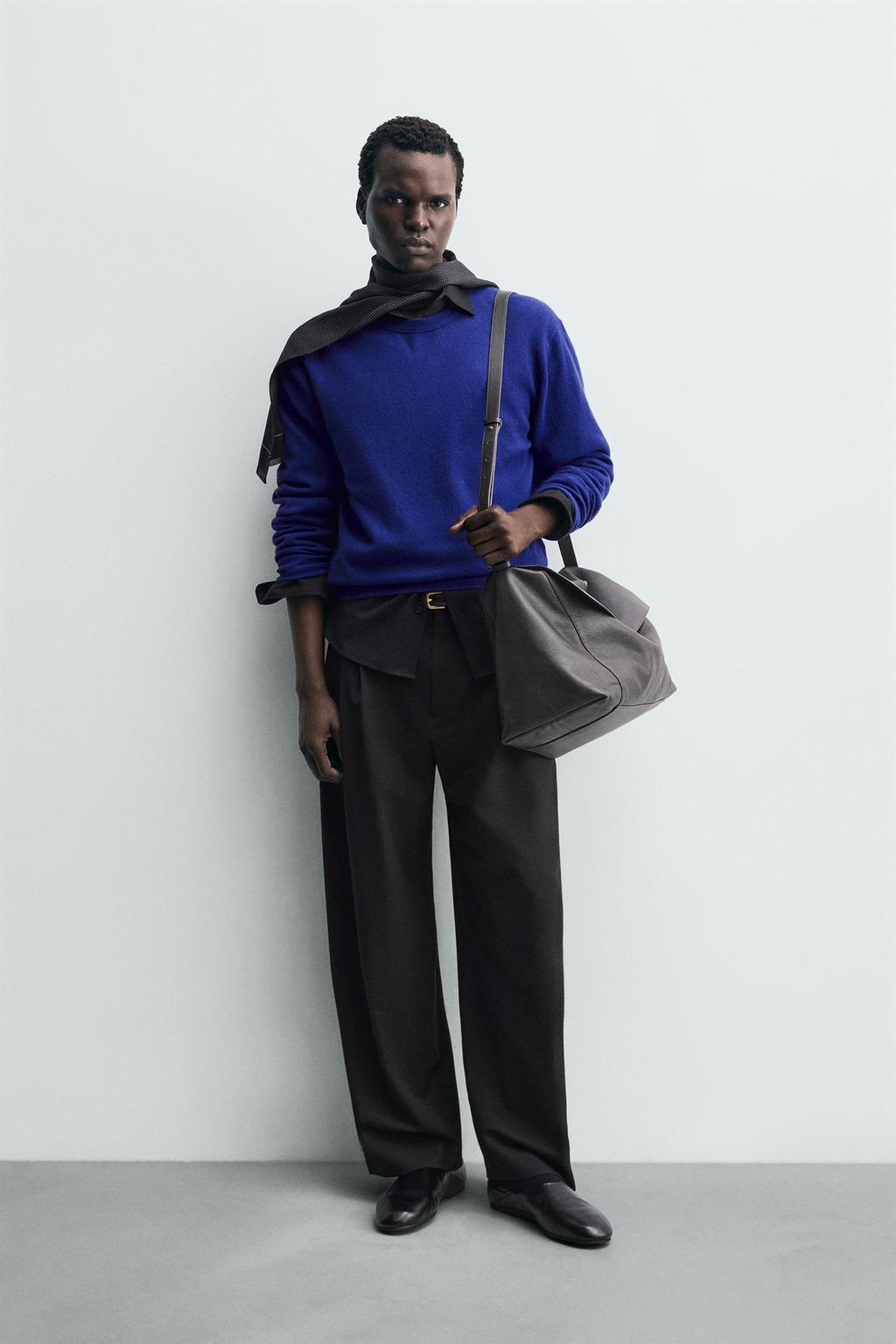 БРЮКИ СО СКЛАДКАМИ И ШЕРСТЬЮ