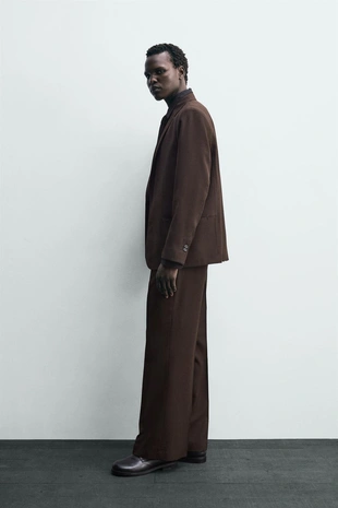 Брюки FLARE FIT из смесовой шерсти- Заказать в России