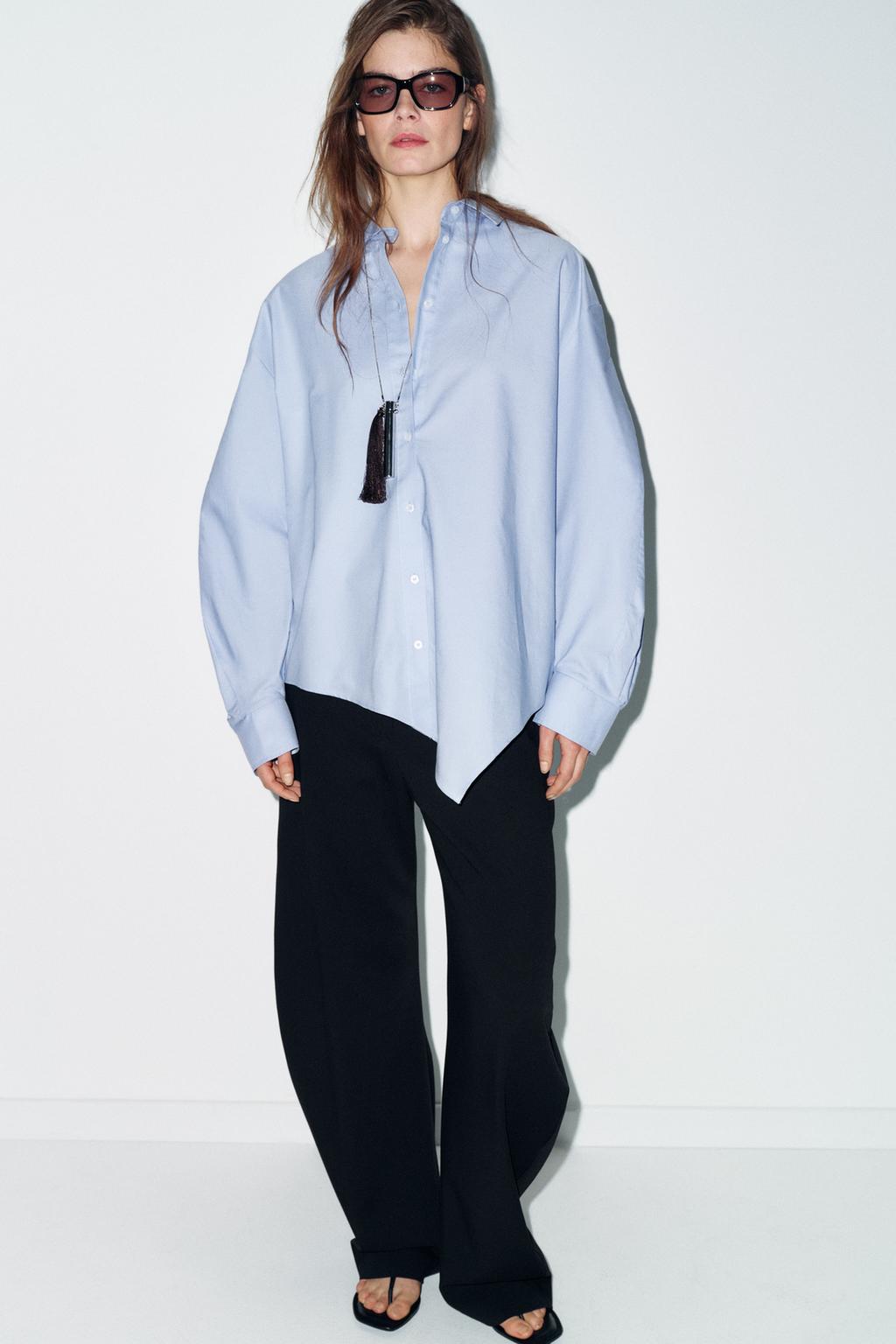 РУБАШКА ОКСФОРД АСИММЕТРИЧНАЯ