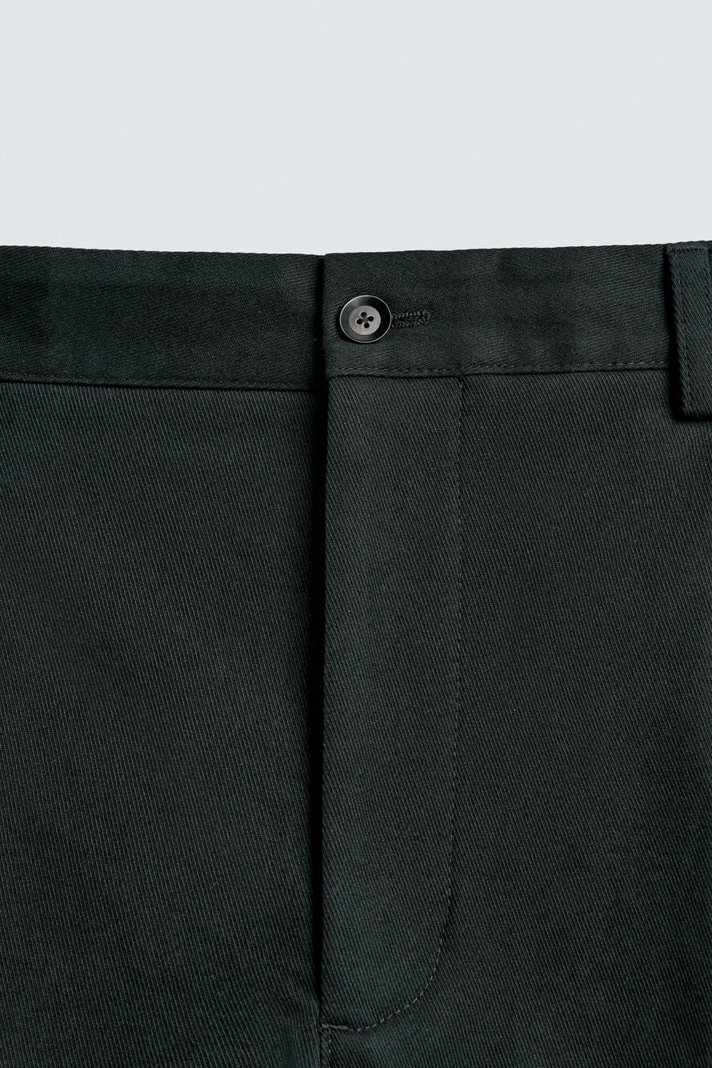 БРЮКИ СО СКЛАДКАМИ ИЗ РЕЛЬЕФНОЙ ТКАНИ