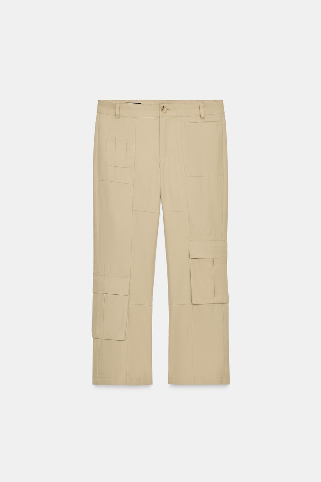 УКОРОЧЕННЫЕ БРЮКИ ПРЯМОГО КРОЯ С КАРМАНАМИ