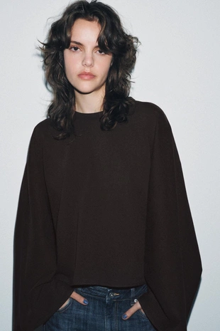 Футболка с рукавами-крылышками- Заказать в России