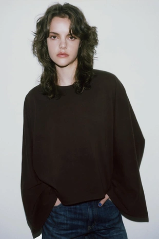 Футболка с рукавами-крылышками- Заказать в России