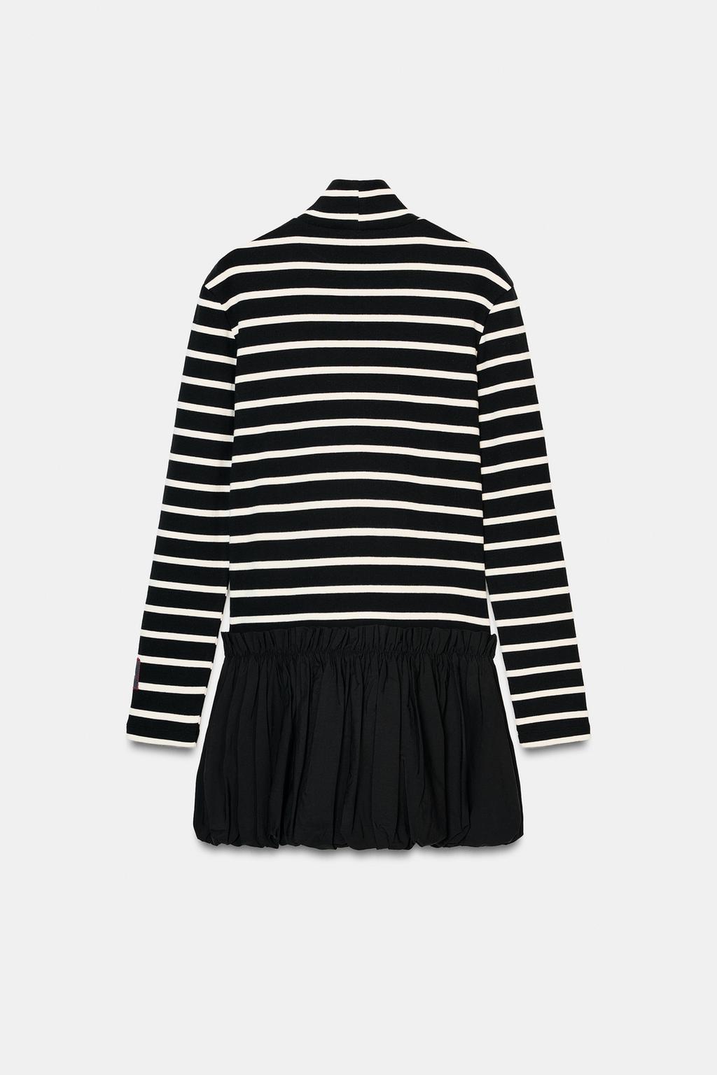 КОМБИНИРОВАННОЕ ПЛАТЬЕ В ПОЛОСКУ