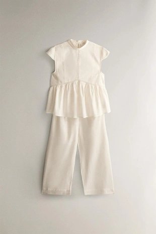 Брюки с кружевными вставками- Заказать в России