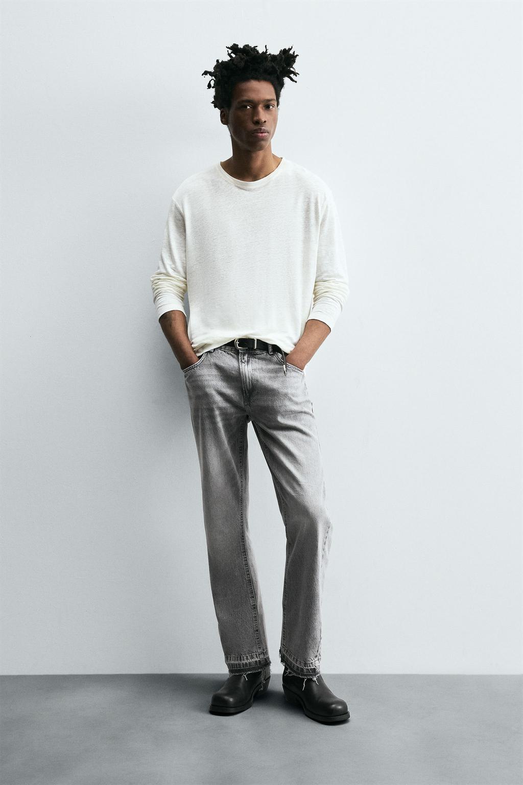 ДЖИНСЫ FLARE FIT С РАЗРЕЗАМИ