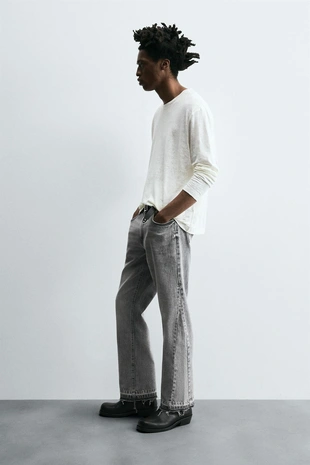 Джинсы FLARE FIT с разрезами- Заказать в России