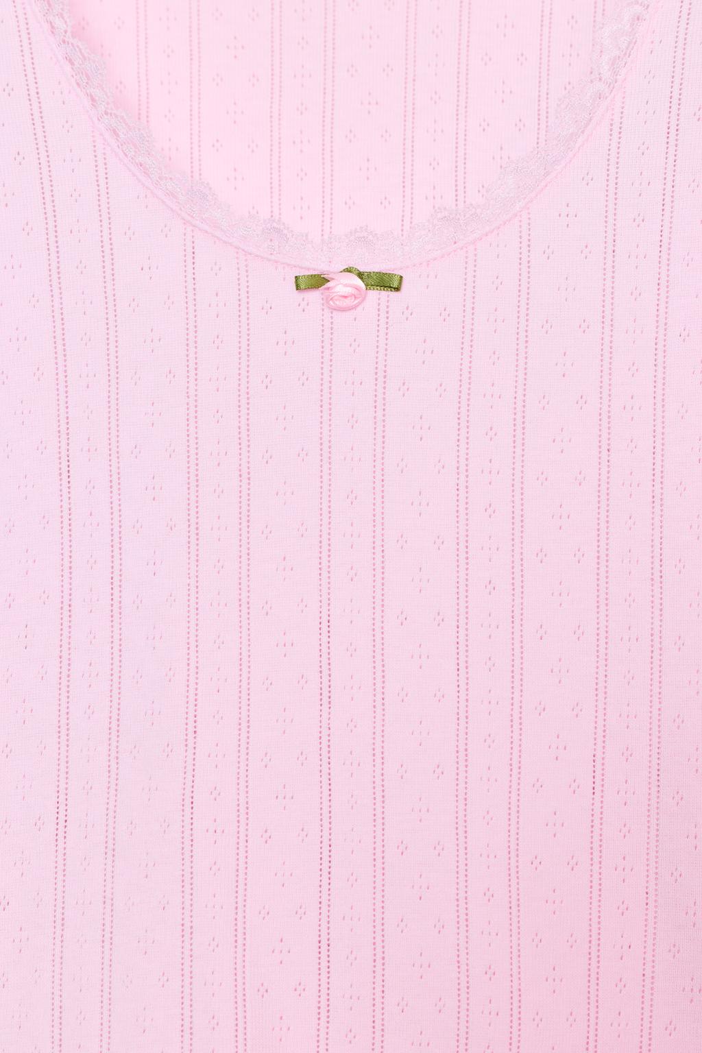 ФУТБОЛКА С АЖУРНОЙ ВЯЗКОЙ