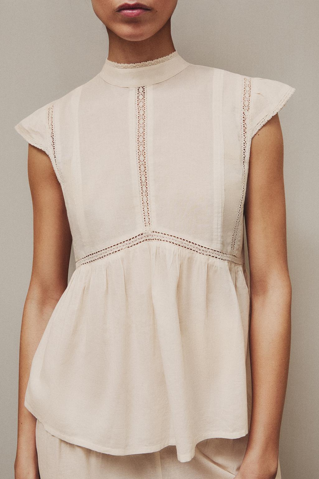Топ с кружевом