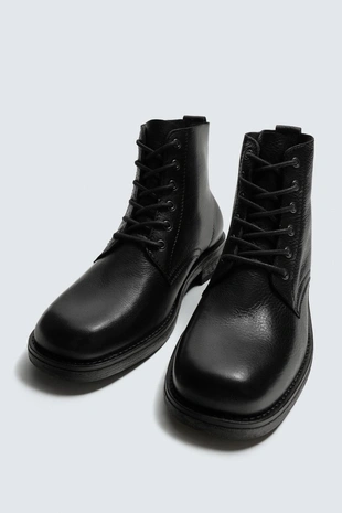 Кожаные ботинки со шнуровкой, ограниченная серия- Заказать в России
