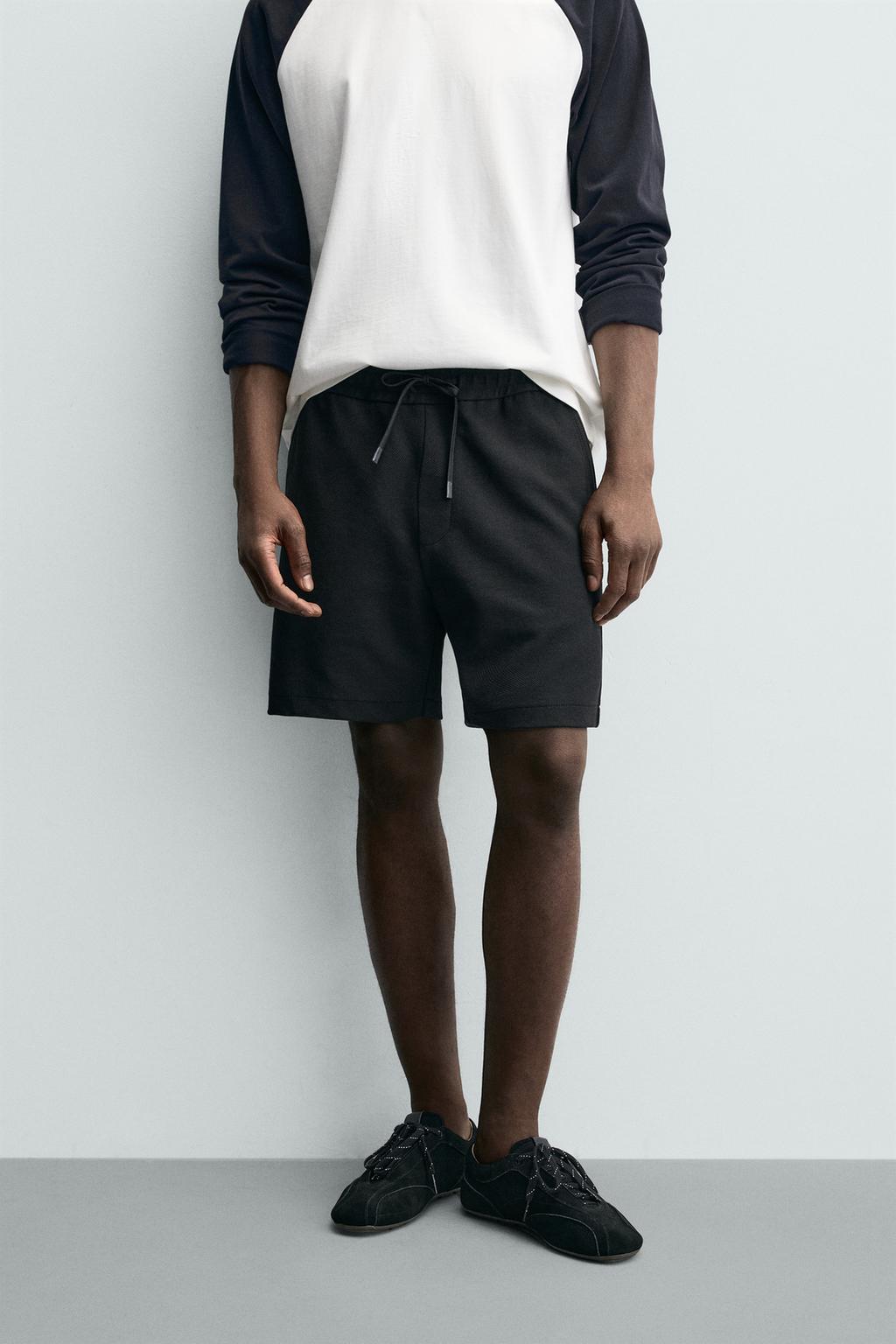 Комфортабельные текстурированные бермуды