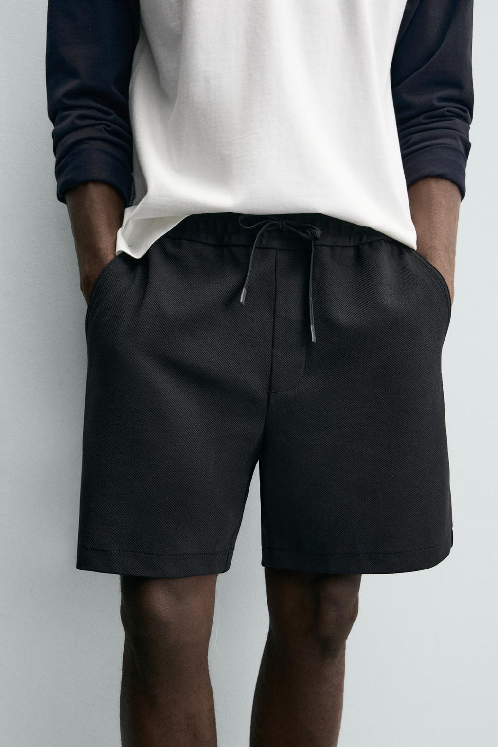 Комфортабельные текстурированные бермуды