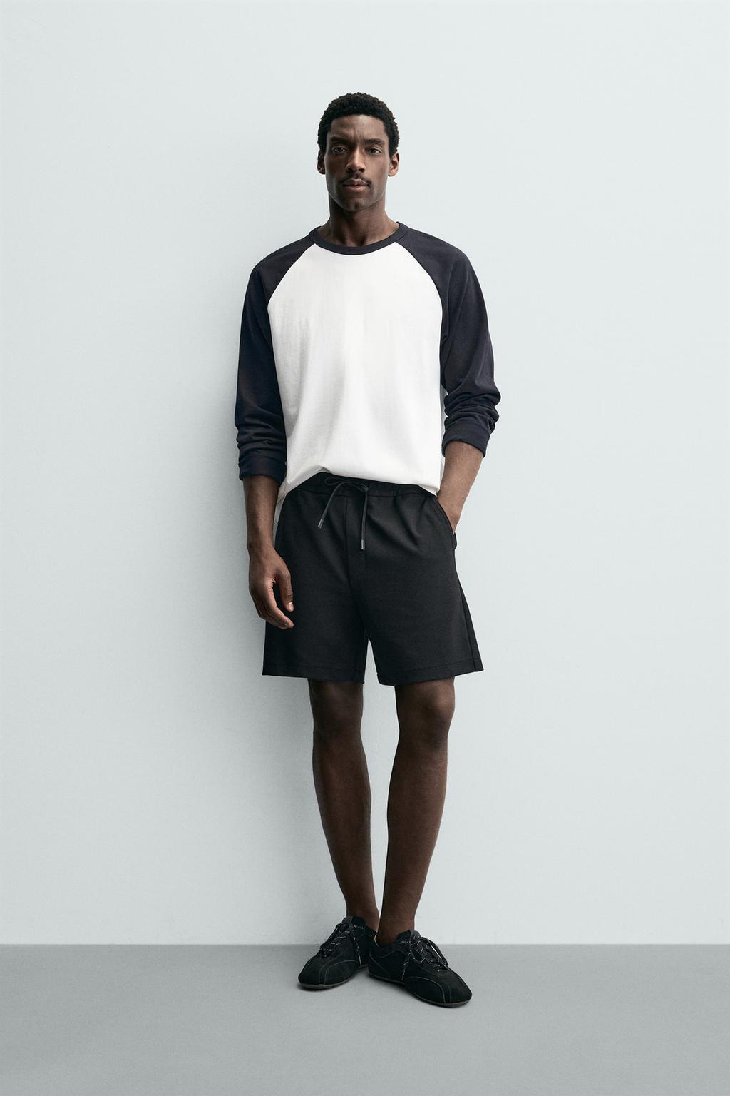 Комфортабельные текстурированные бермуды