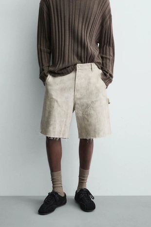 Бермуды с карманом плотника- Заказать в России