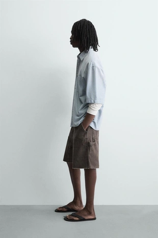 Бермуды с карманом-карпентер- Заказать в России