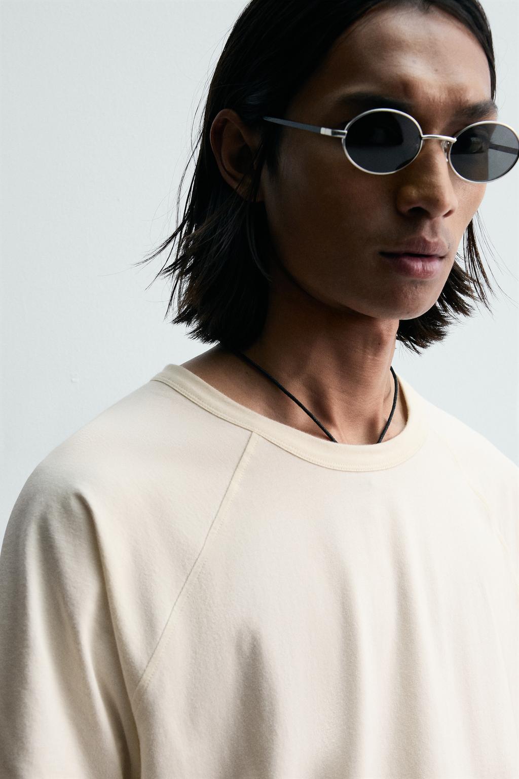 ФУТБОЛКА RELAXED FIT ИЗ ЛЕГКОЙ ТКАНИ