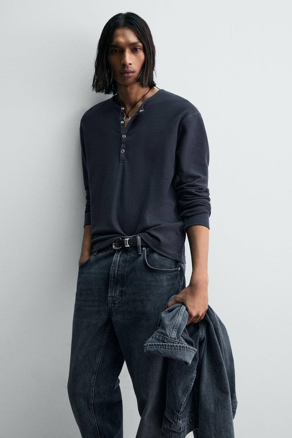 ФУТБОЛКА С ВОРОТНИКОМ НА ПУГОВИЦАХ ВАФЕЛЬНОГО ПЛЕТЕНИЯ — LIMITED EDITION