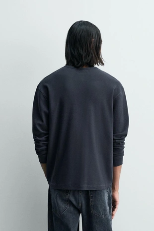 Футболка с воротником на пуговицах вафельного плетения — LIMITED EDITION