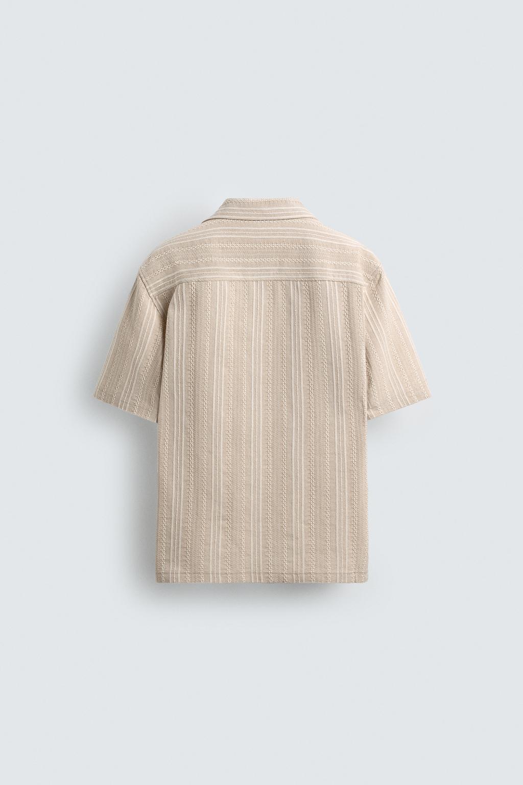 Рубашка с геометрическим жаккардовым узором