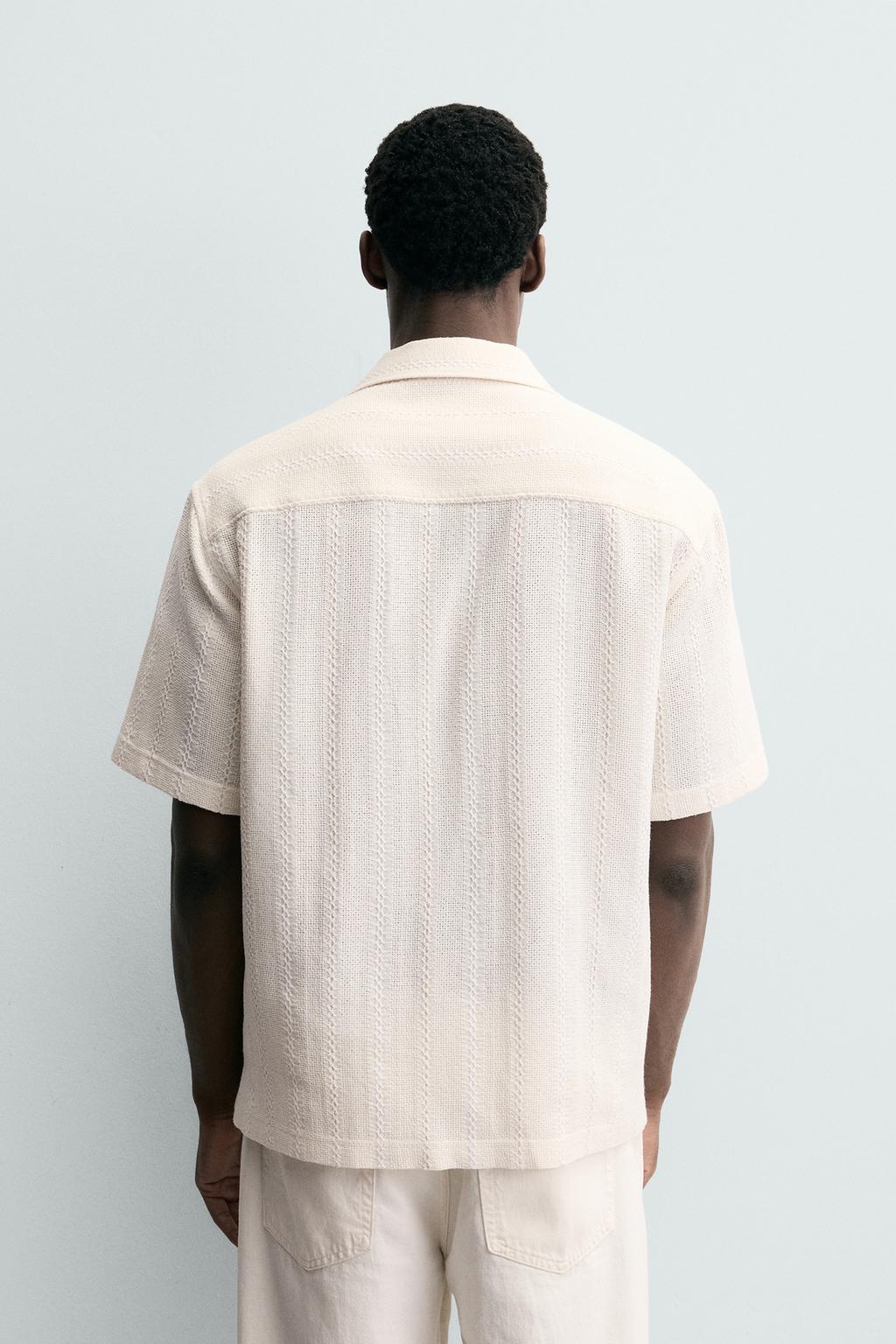 Рубашка с геометрическим жаккардовым узором