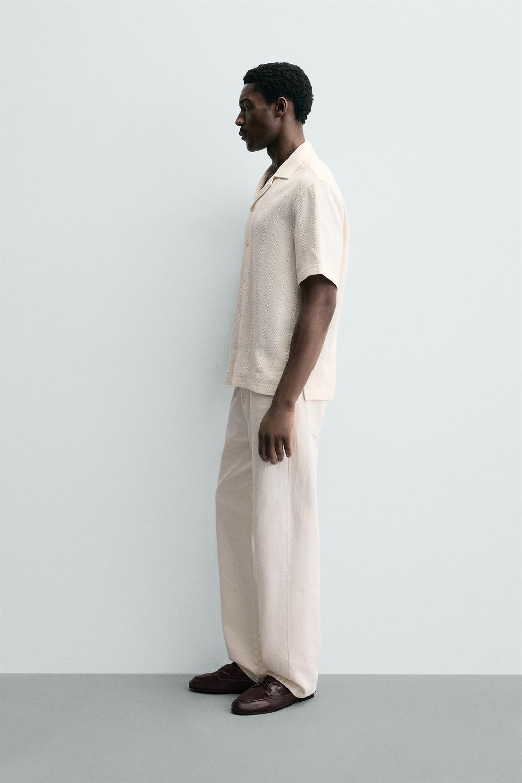 Рубашка с геометрическим жаккардовым узором